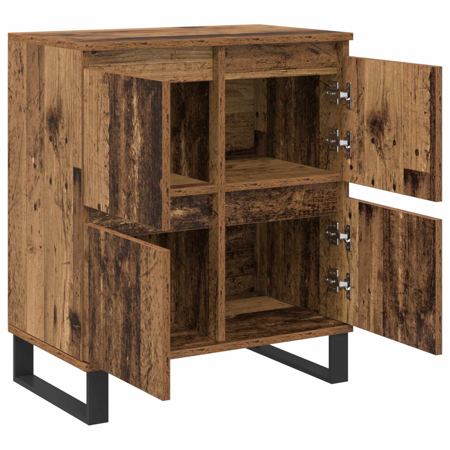 Sideboard 2 pcs Old Wood 60 x 35 x 70 cm