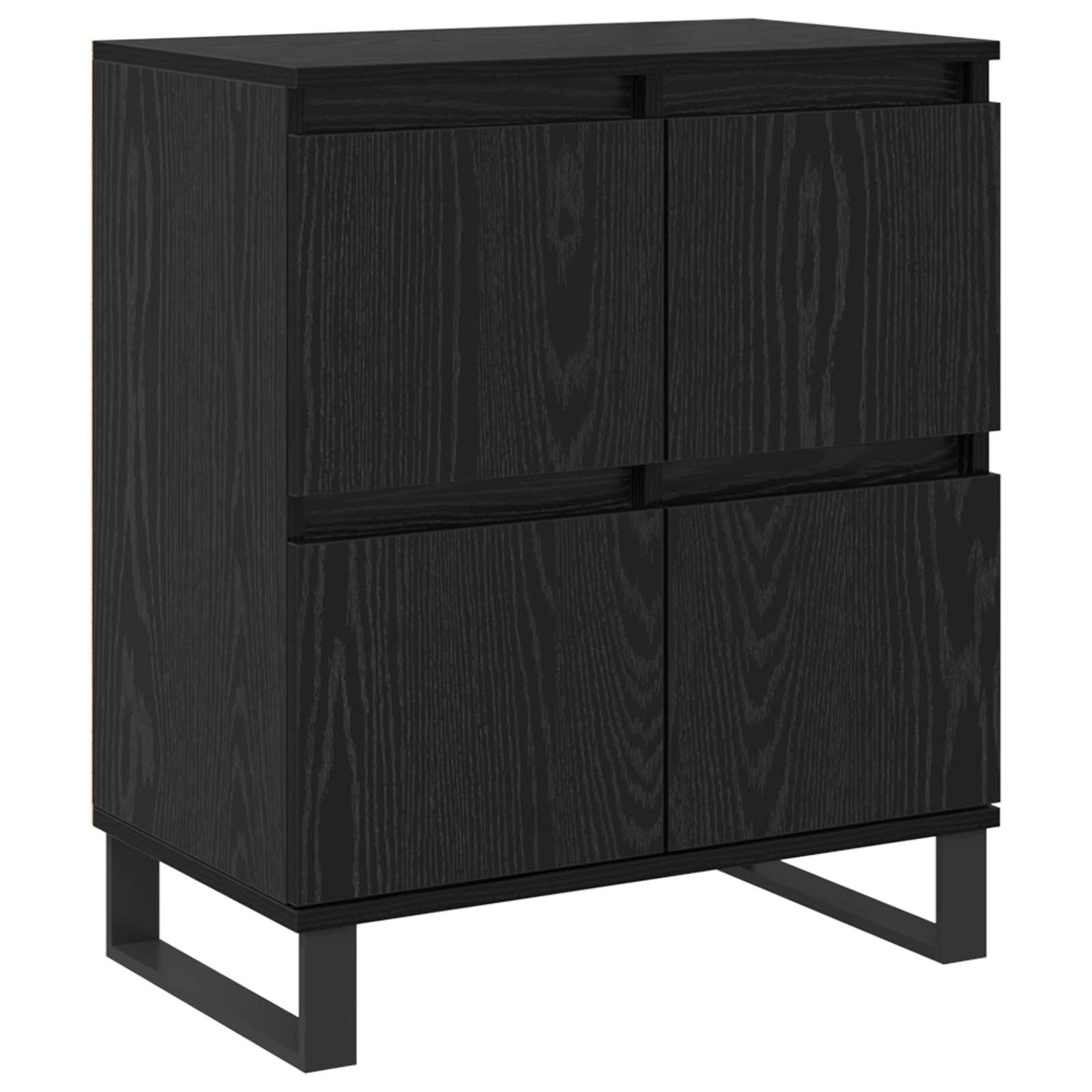Sideboard 2 pcs Black Oak 60 x 35 x 70 cm