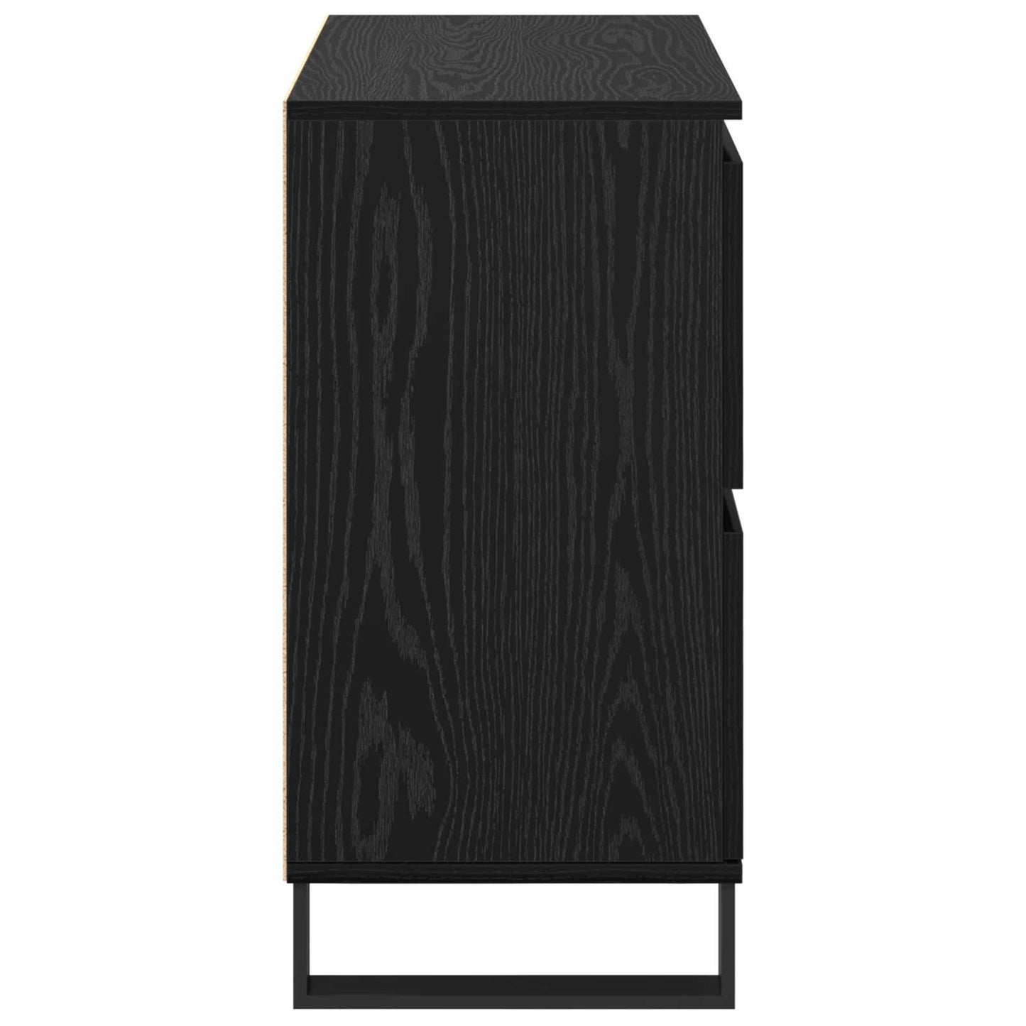 Sideboard 2 pcs Black Oak 60 x 35 x 70 cm