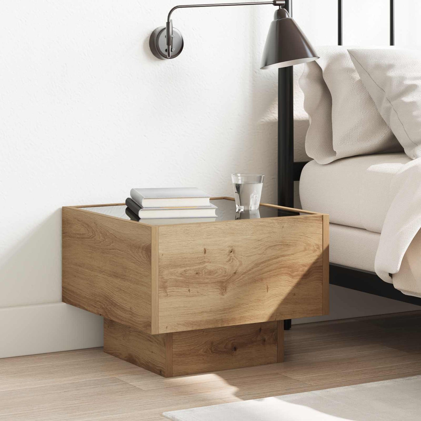Coffee Table Artisan Oak 40 x 40 x 30 cm Engineered wood