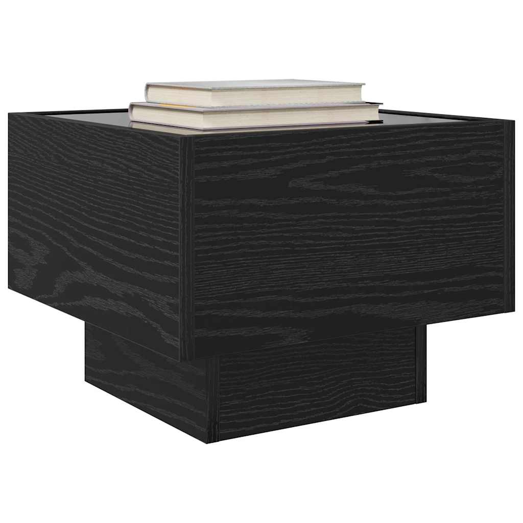 Coffee Table Black Oak 40 x 40 x 30 cm Engineered wood