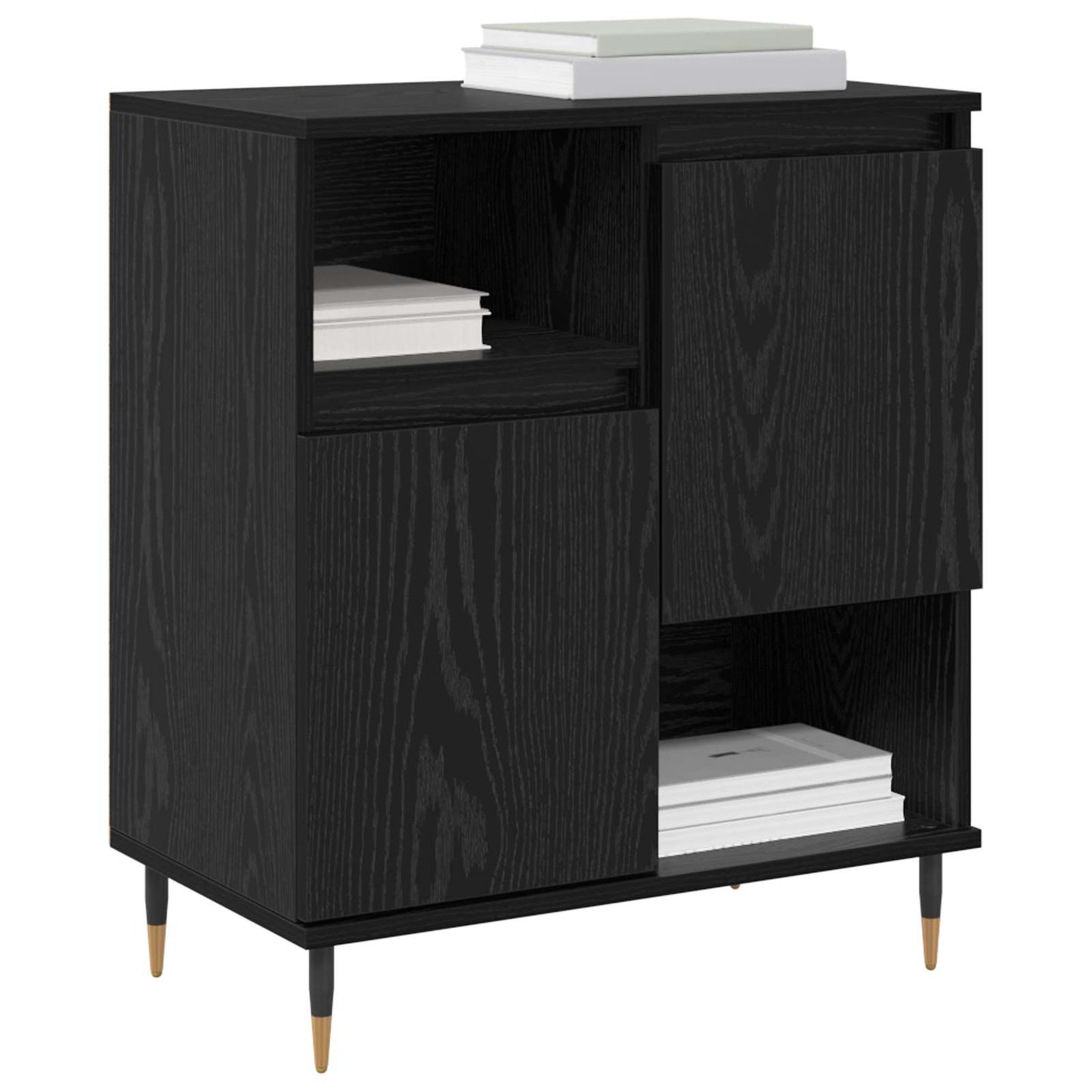 Sideboards 2 pcs Black oak