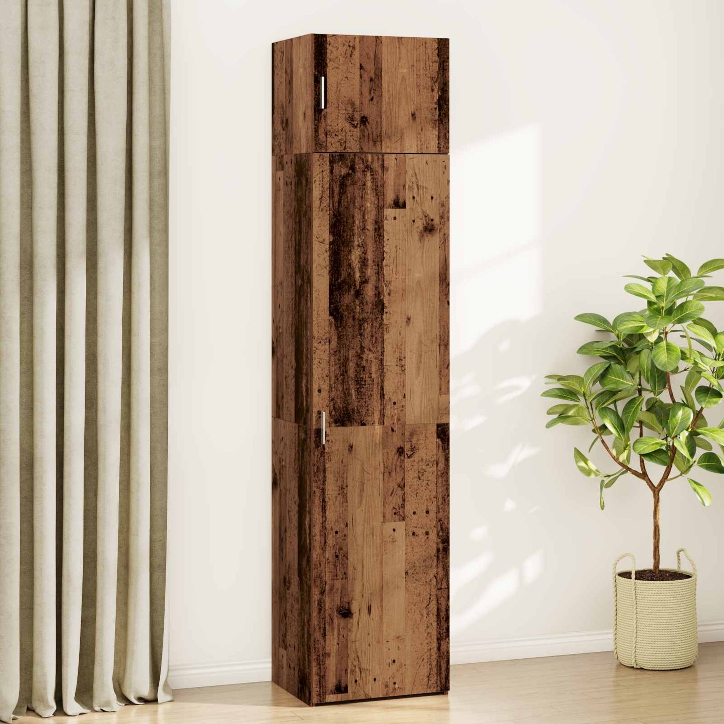 Sideboard 2 pcs Old Wood 50 x 41 x225 cm