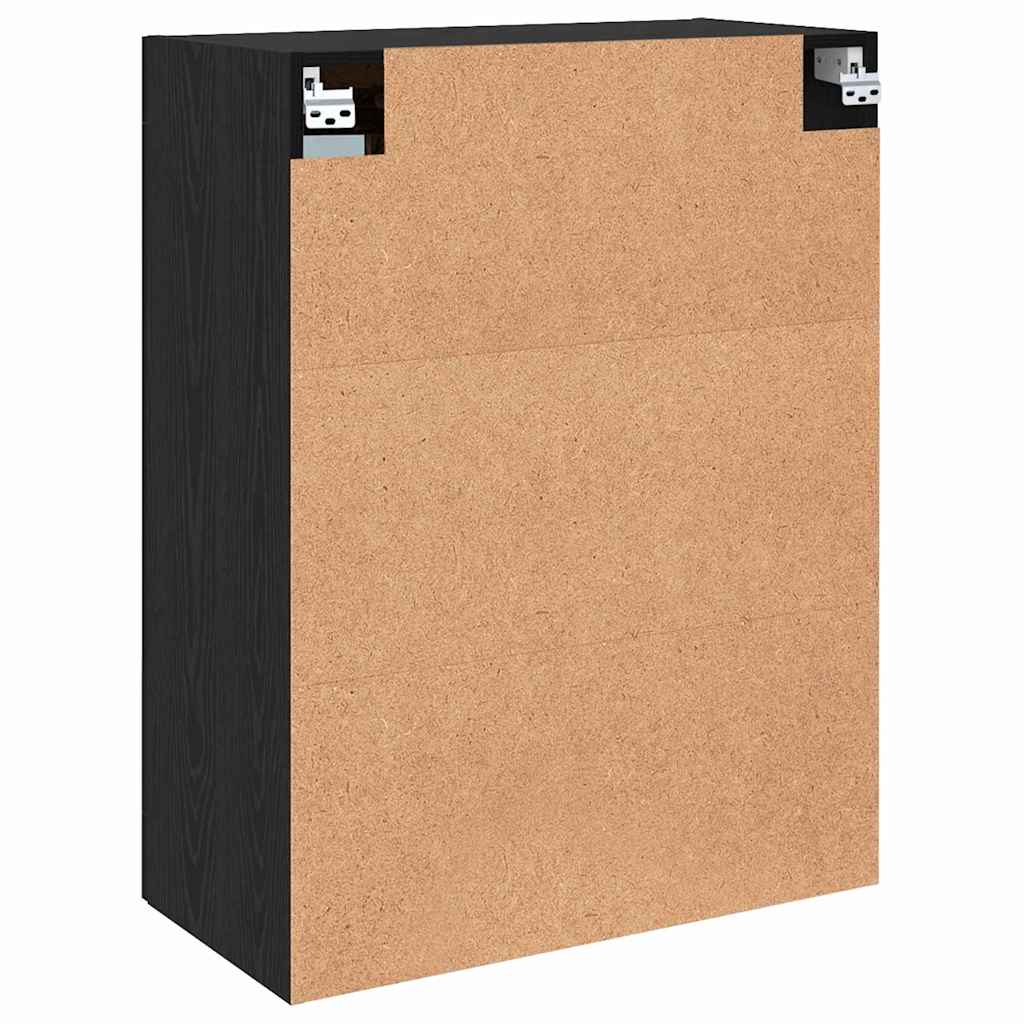Wall Mounted Cabinets 2 pcs Black oak 69.5 x 34 x 90 cm