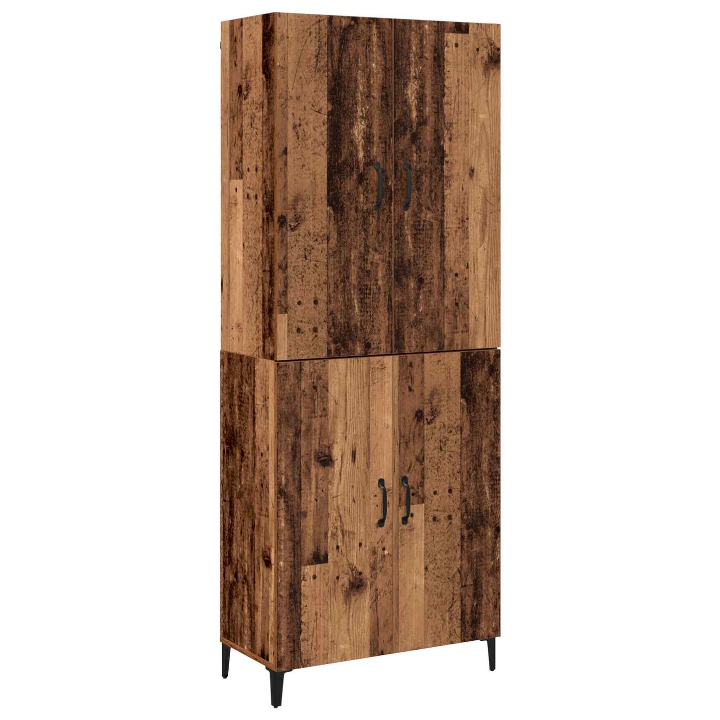 Highboard 2 pcs Old wood Engineered Wood