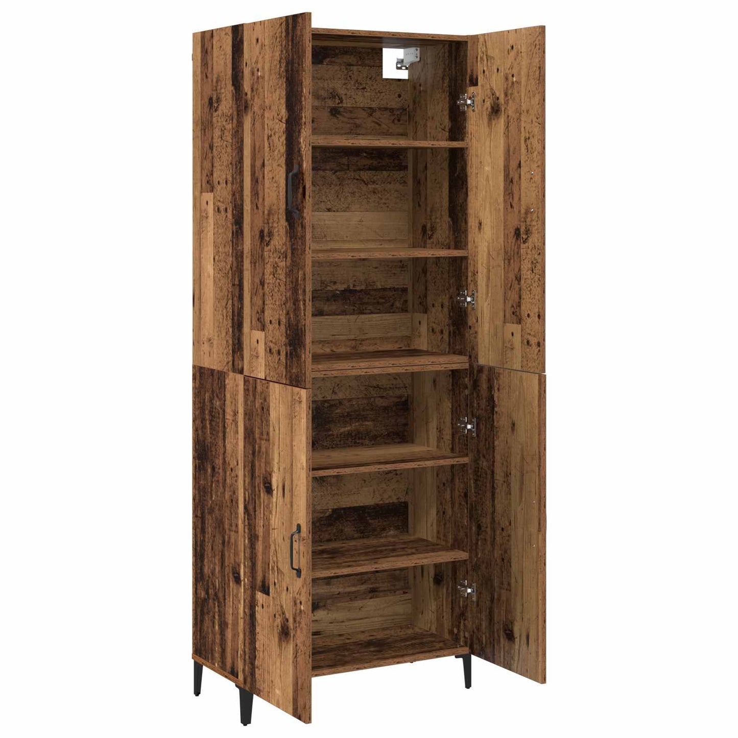 Highboard 2 pcs Old wood Engineered Wood