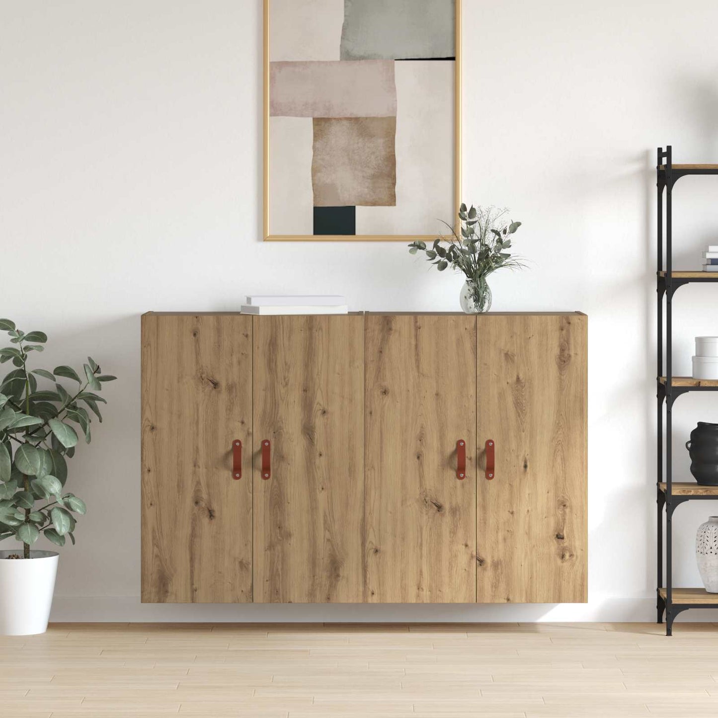 Wall-Mounted Cabinet 2 pcs Artisan Oak 69.5 x 34 x 90 cm
