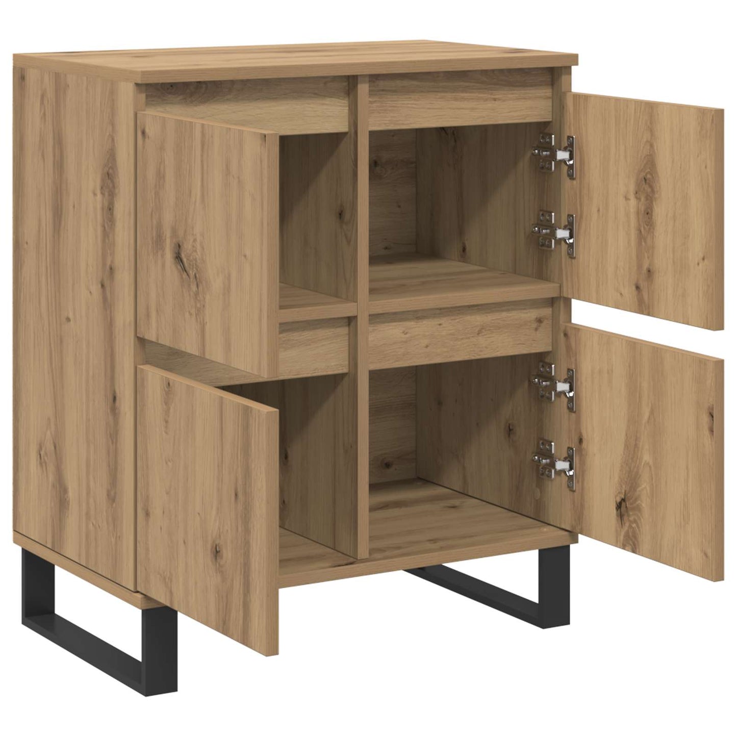 Sideboard 3 pcs Artisan Oak 60 x 35 x 70 cm