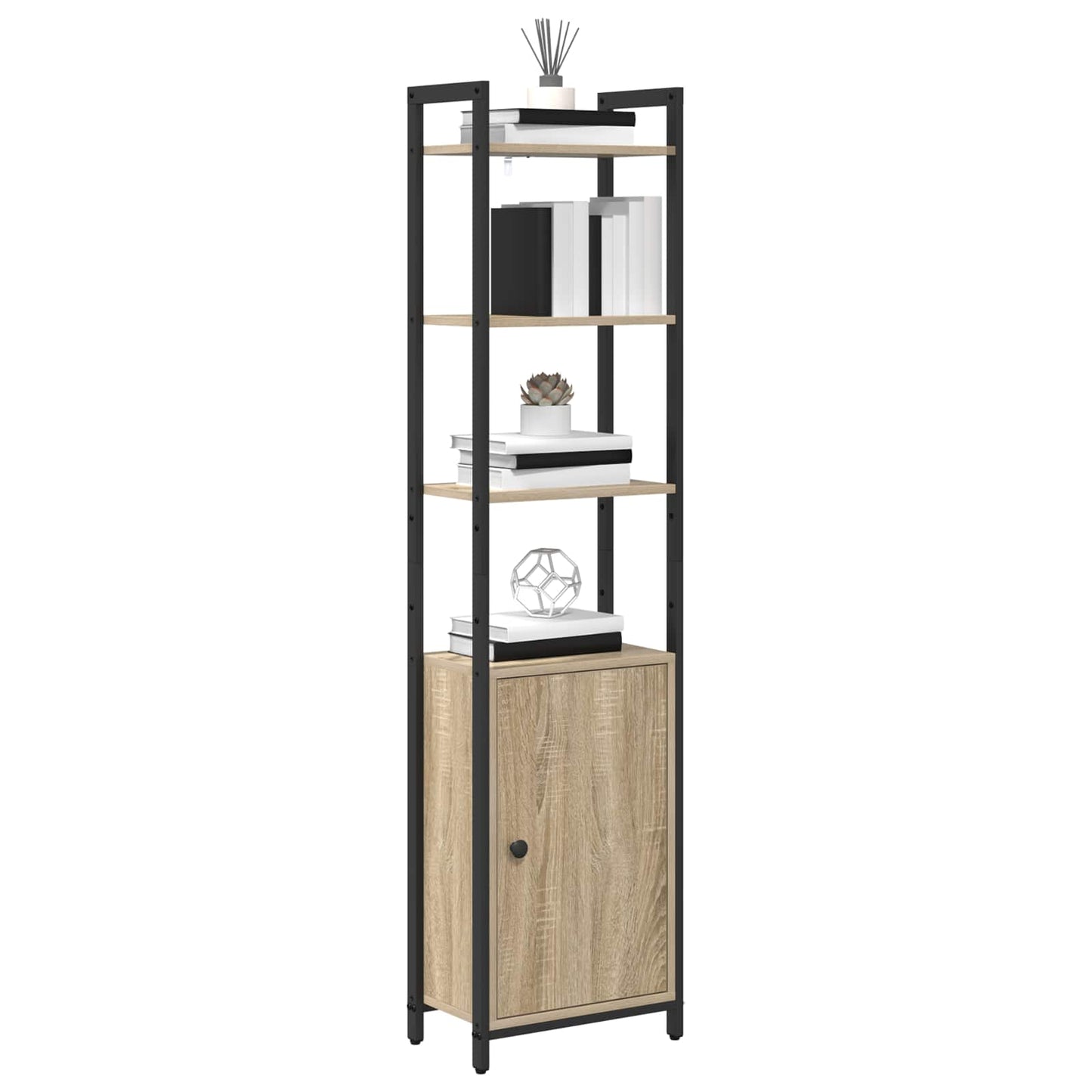 Book Cabinet Sonoma Oak 40 x 24 x 161 cm Engineered Wood