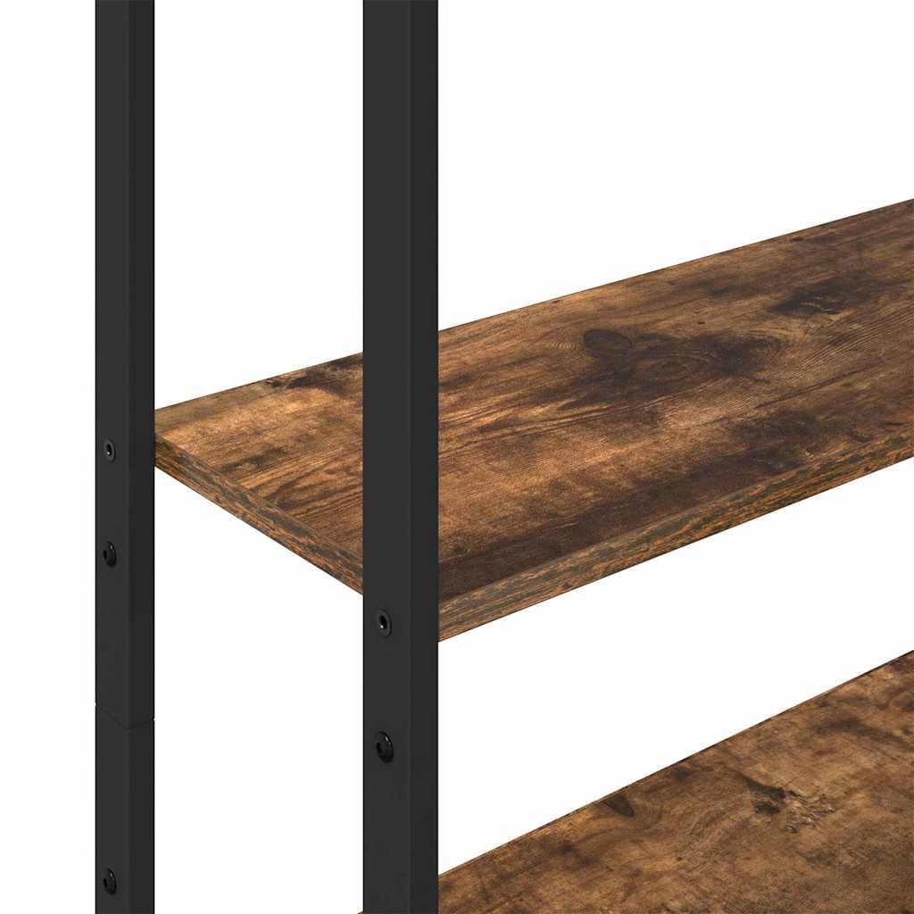 Book Cabinet Smoked Oak 60 x 24 x 161 cm Engineered Wood