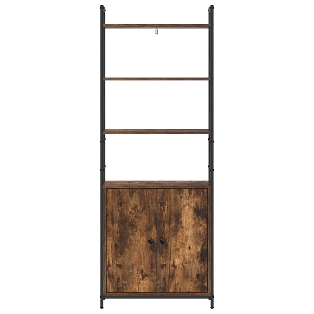 Book Cabinet Smoked Oak 60 x 24 x 161 cm Engineered Wood
