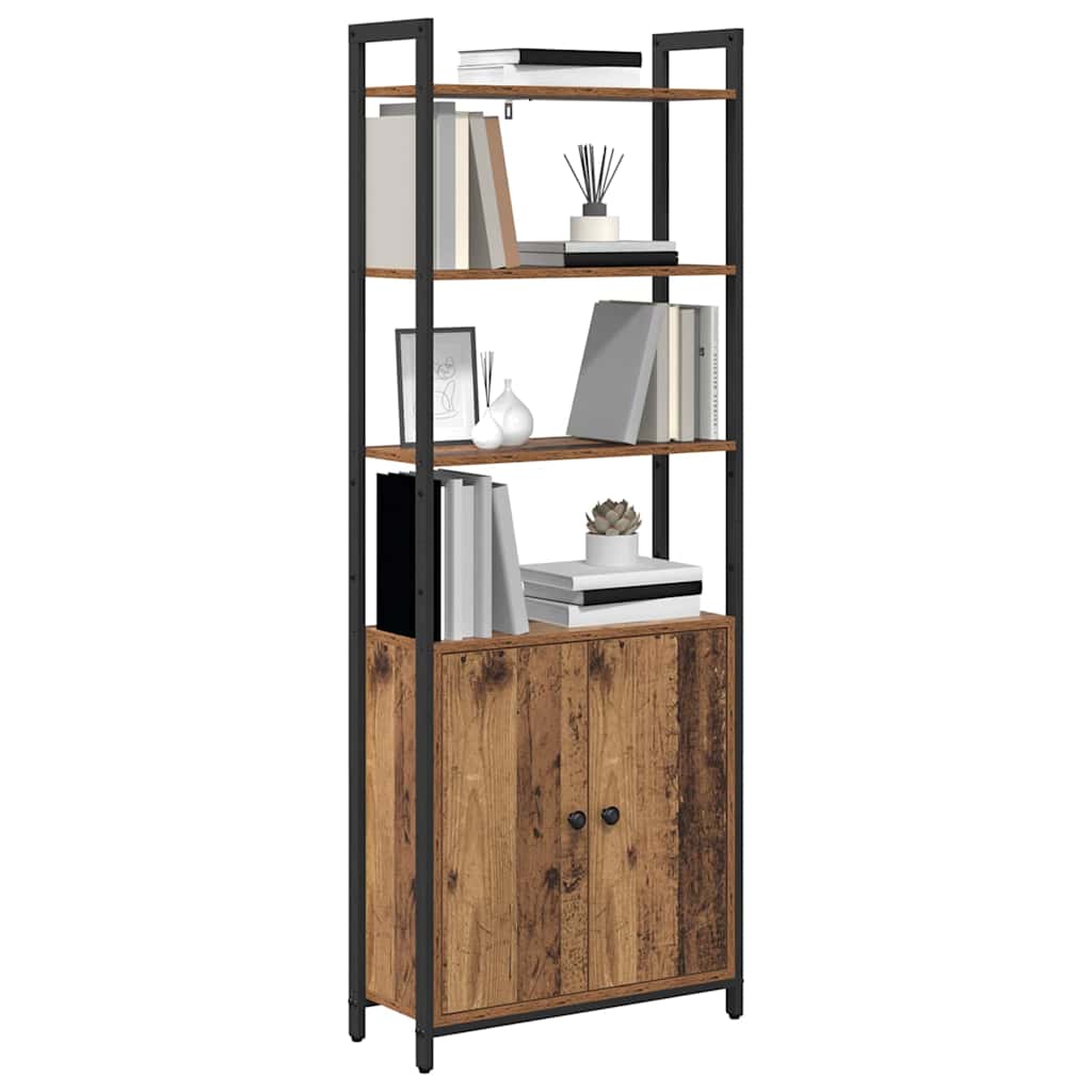 Book Cabinet Old Wood 60 x 24 x 161 cm Engineered Wood