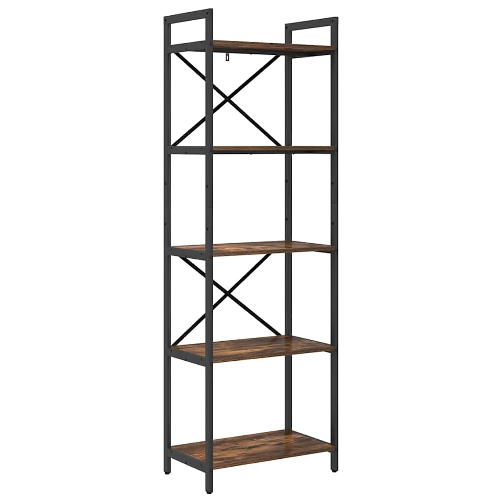 Bookshelf Smoked Oak 56 x 34 x 171 cm Engineered Wood