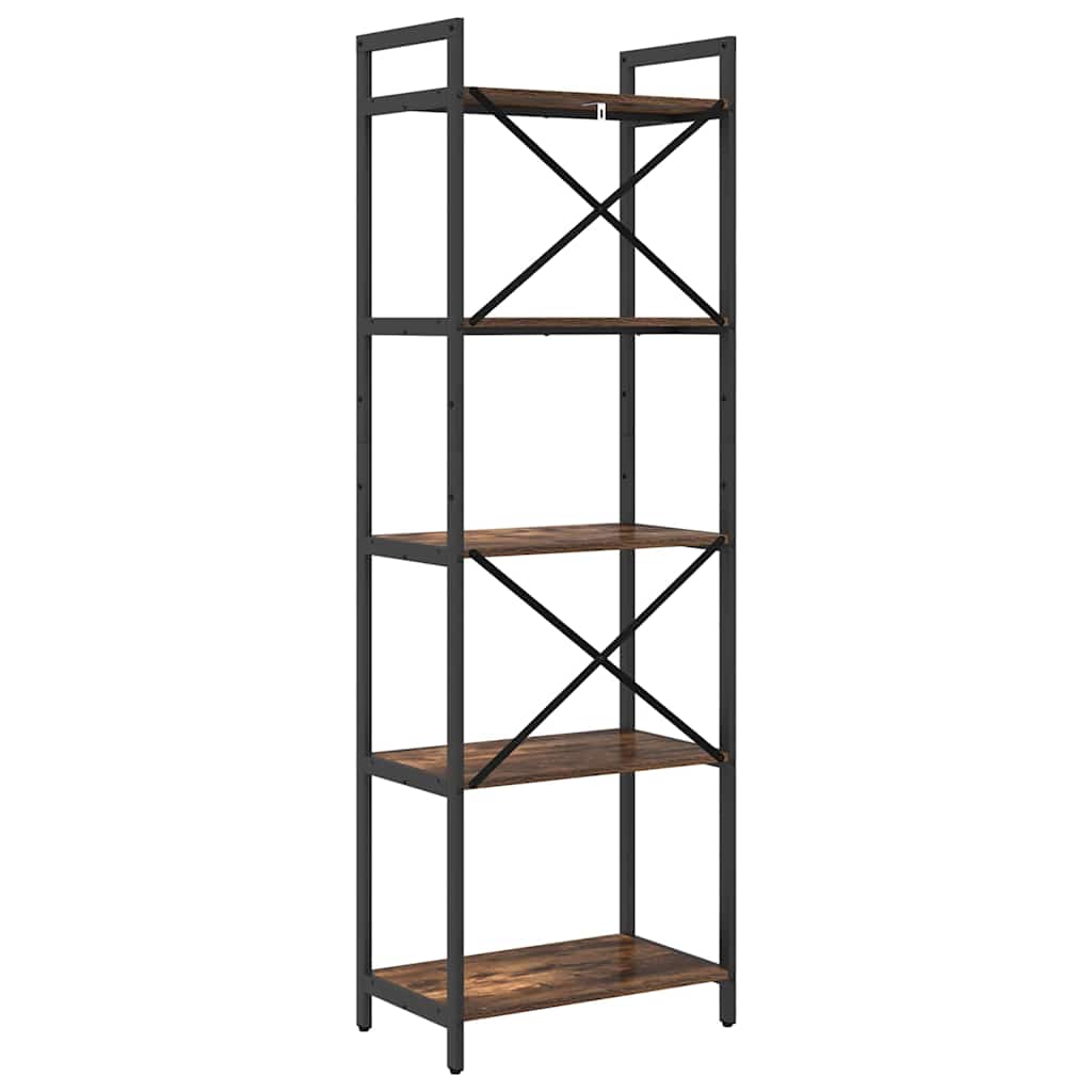 Bookshelf Smoked Oak 56 x 34 x 171 cm Engineered Wood