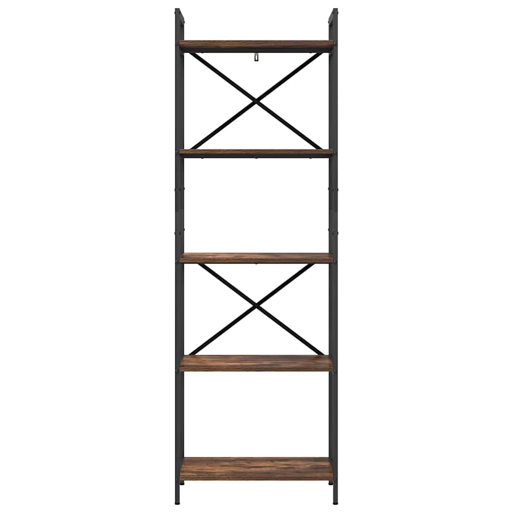 Bookshelf Smoked Oak 56 x 34 x 171 cm Engineered Wood
