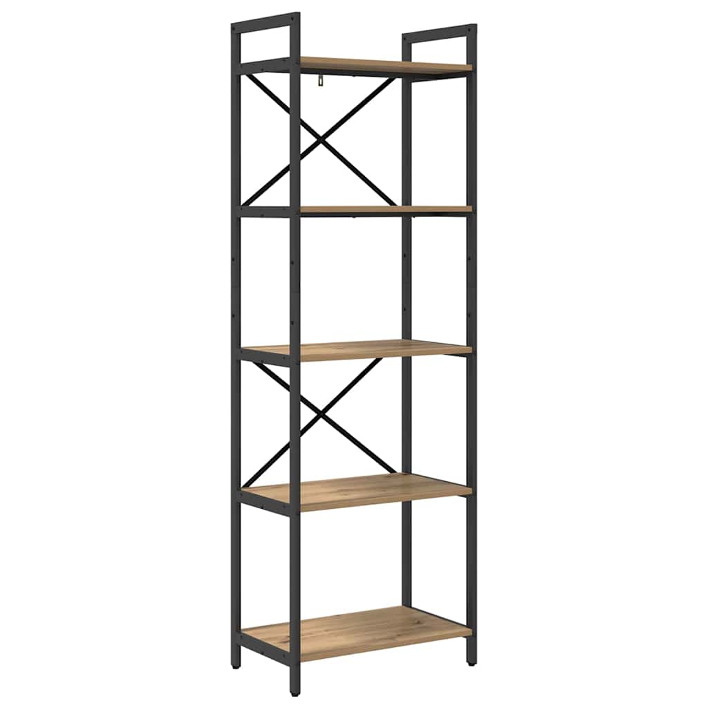 Bookshelf 5-Tier 56 x 34 x 171 cm Engineered Wood Artisan Oak
