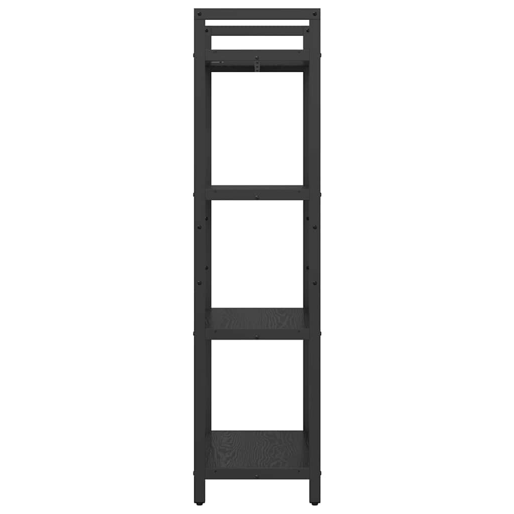 Bookshelf Black Oak 56 x 34 x 133.5 cm Engineered Wood