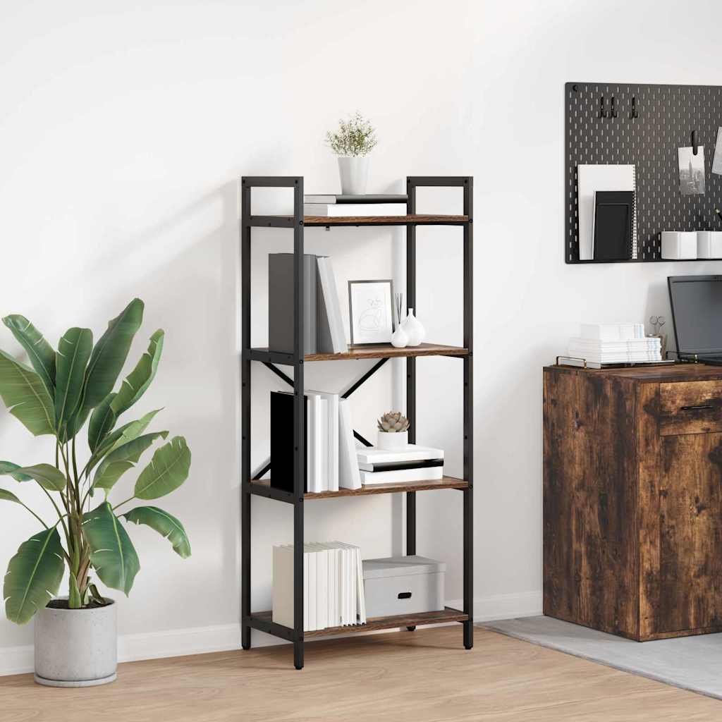 Bookshelf Smoked Oak 56 x 34 x 133.5 cm Engineered Wood