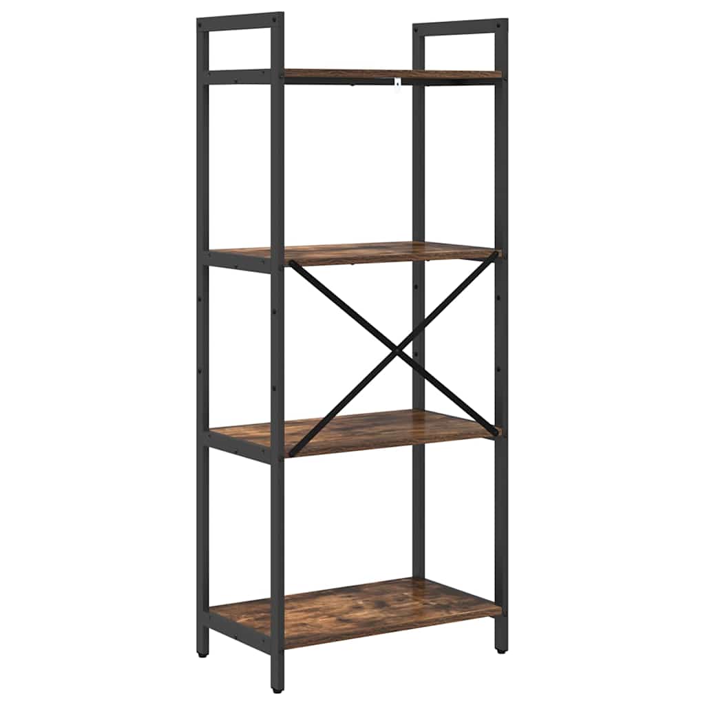 Bookshelf Smoked Oak 56 x 34 x 133.5 cm Engineered Wood