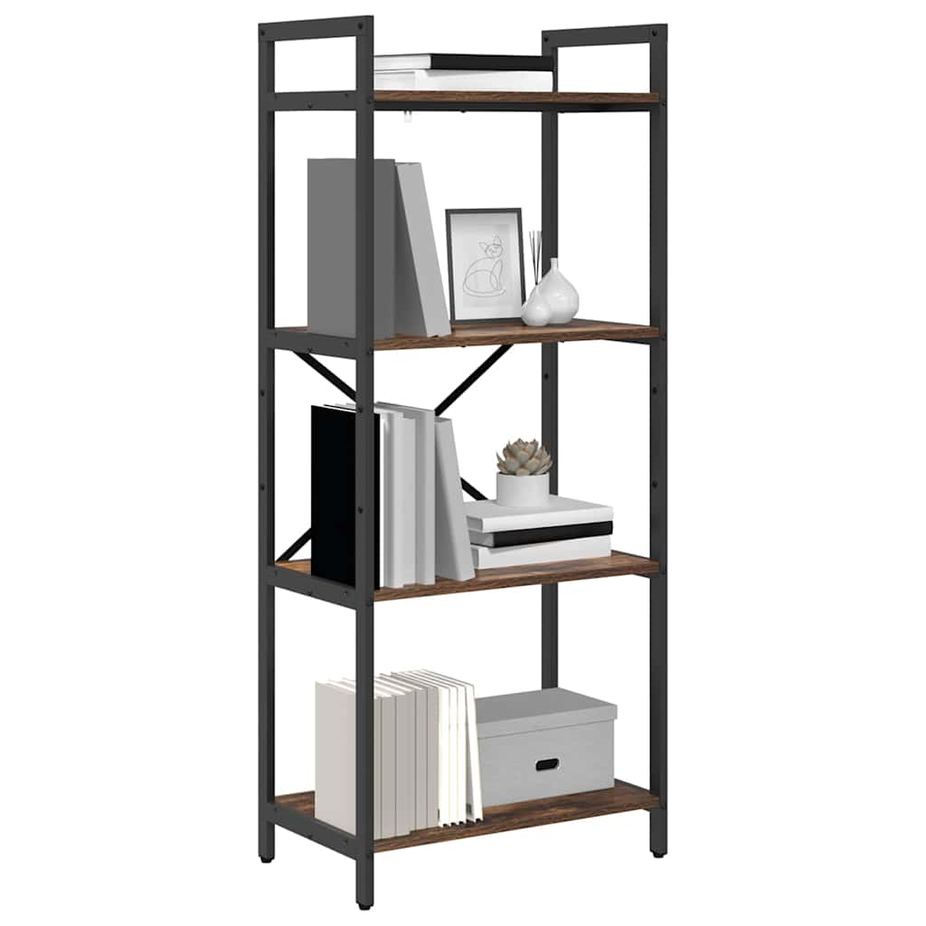Bookshelf Smoked Oak 56 x 34 x 133.5 cm Engineered Wood