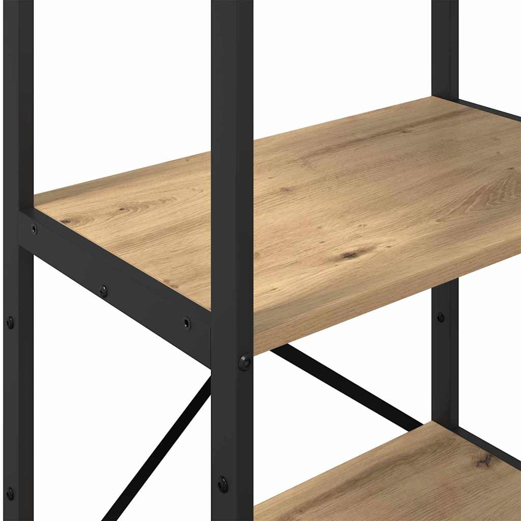 Bookshelf 4-Tier 56 x 34 x 133.5 cm Engineered Wood Artisan Oak