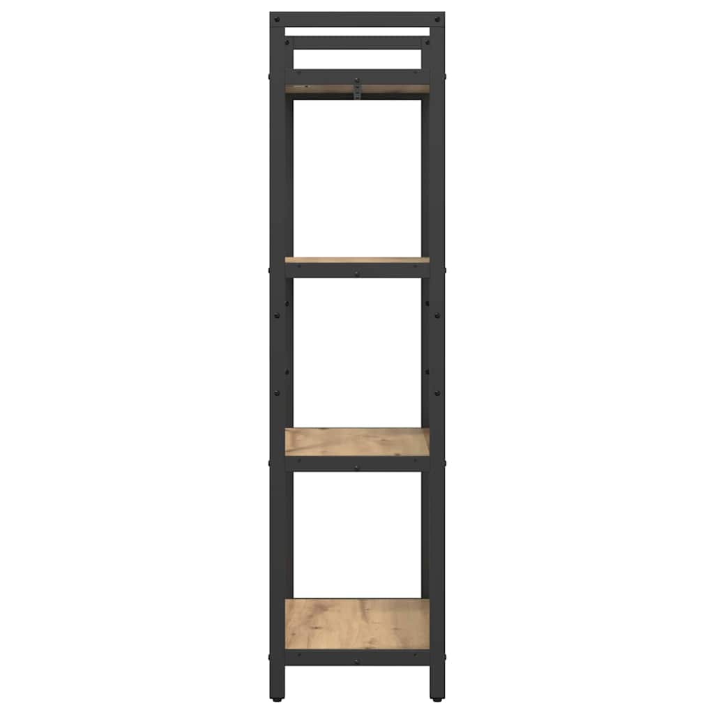 Bookshelf 4-Tier 56 x 34 x 133.5 cm Engineered Wood Artisan Oak