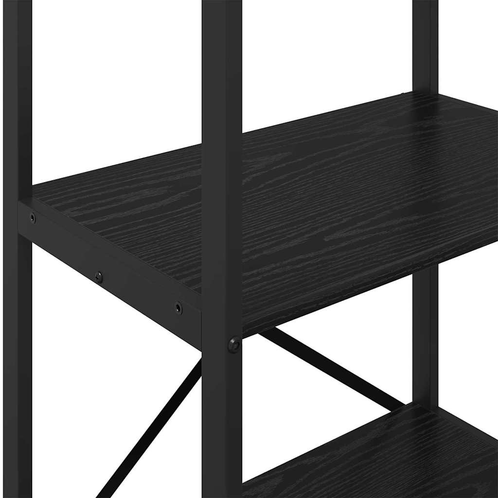 Bookshelf Black Oak 56 x 34 x 96 cm Engineered Wood