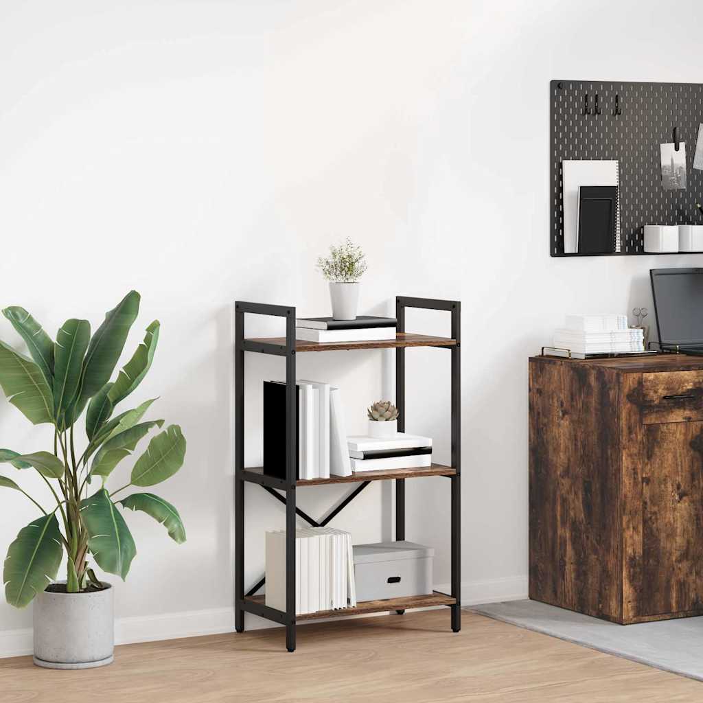 Bookshelf Smoked Oak 56 x 34 x 96 cm Engineered Wood