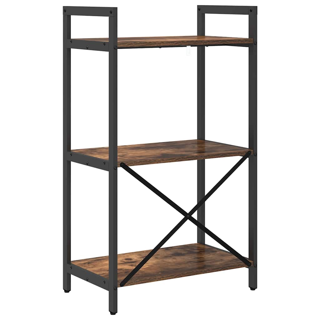 Bookshelf Smoked Oak 56 x 34 x 96 cm Engineered Wood