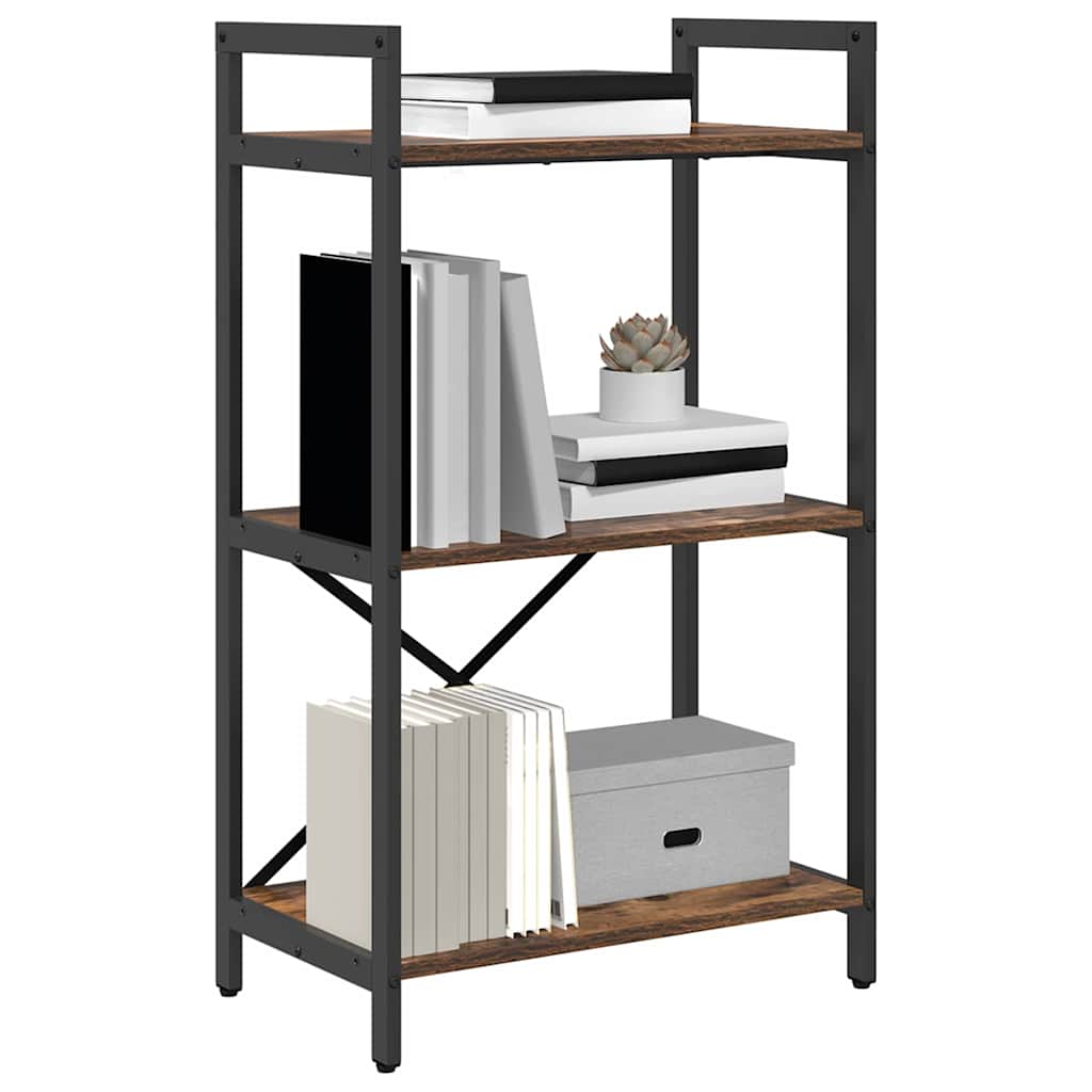 Bookshelf Smoked Oak 56 x 34 x 96 cm Engineered Wood