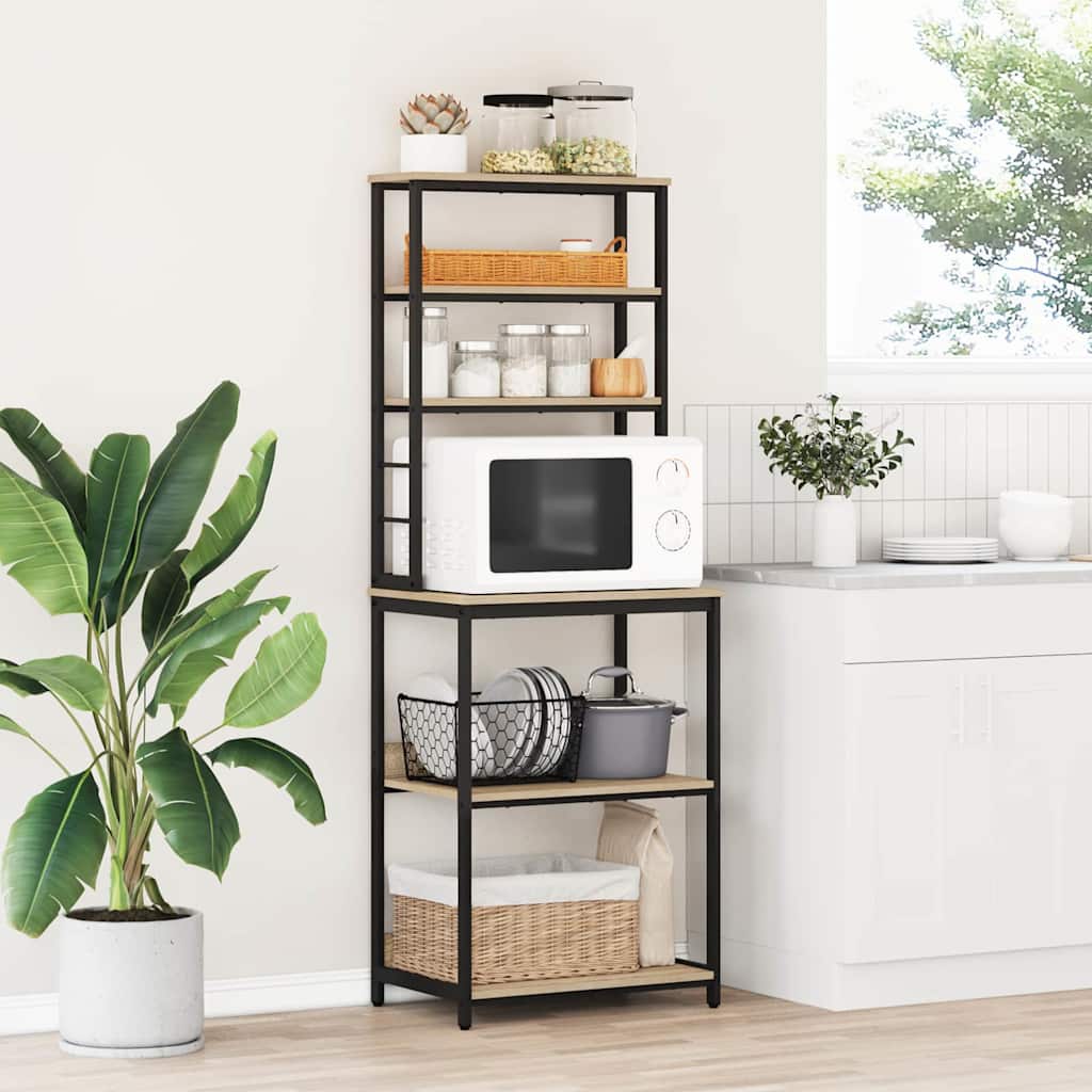 Kitchen Shelf 5-Tier 60 x 40 x 168 cm Engineered Wood