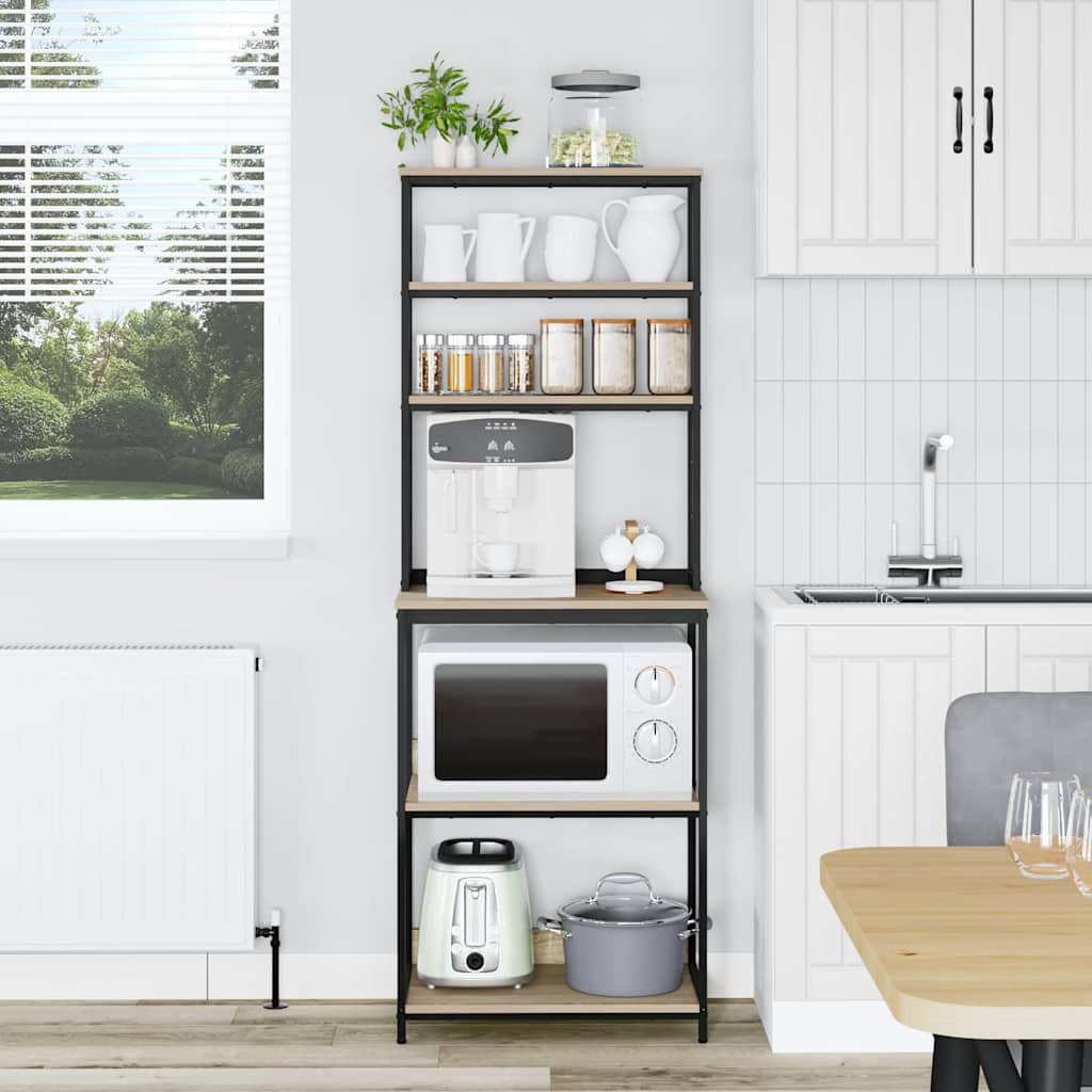 Kitchen Shelf 5-Tier 60 x 40 x 168 cm Engineered Wood