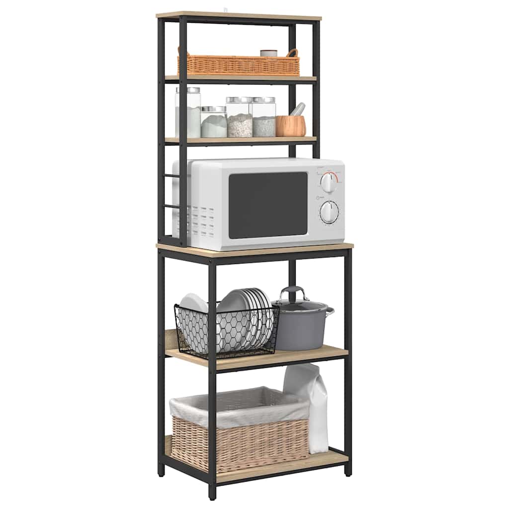 Kitchen Shelf 5-Tier 60 x 40 x 168 cm Engineered Wood