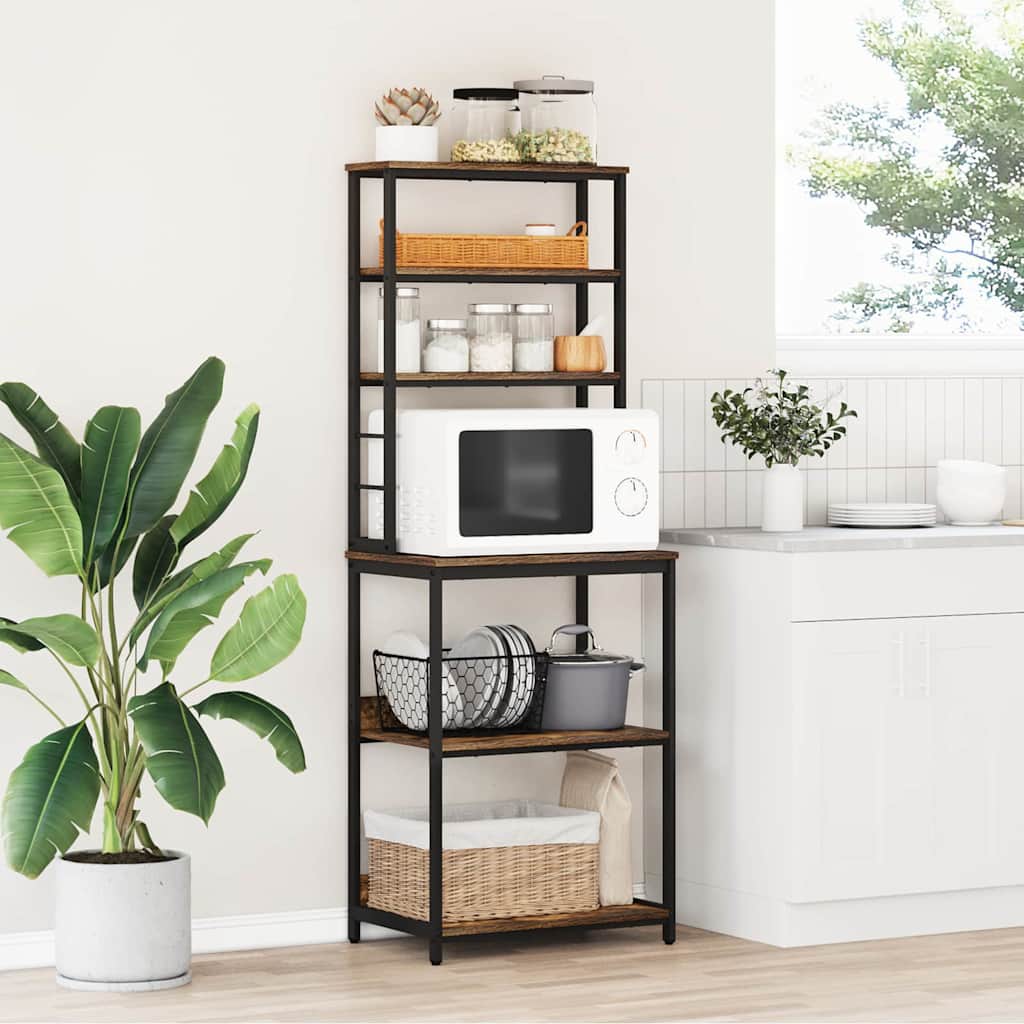 Kitchen Shelf 5-Tier 60 x 40 x 168 cm Engineered Wood