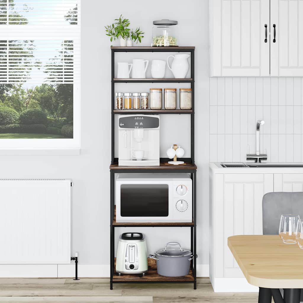 Kitchen Shelf 5-Tier 60 x 40 x 168 cm Engineered Wood