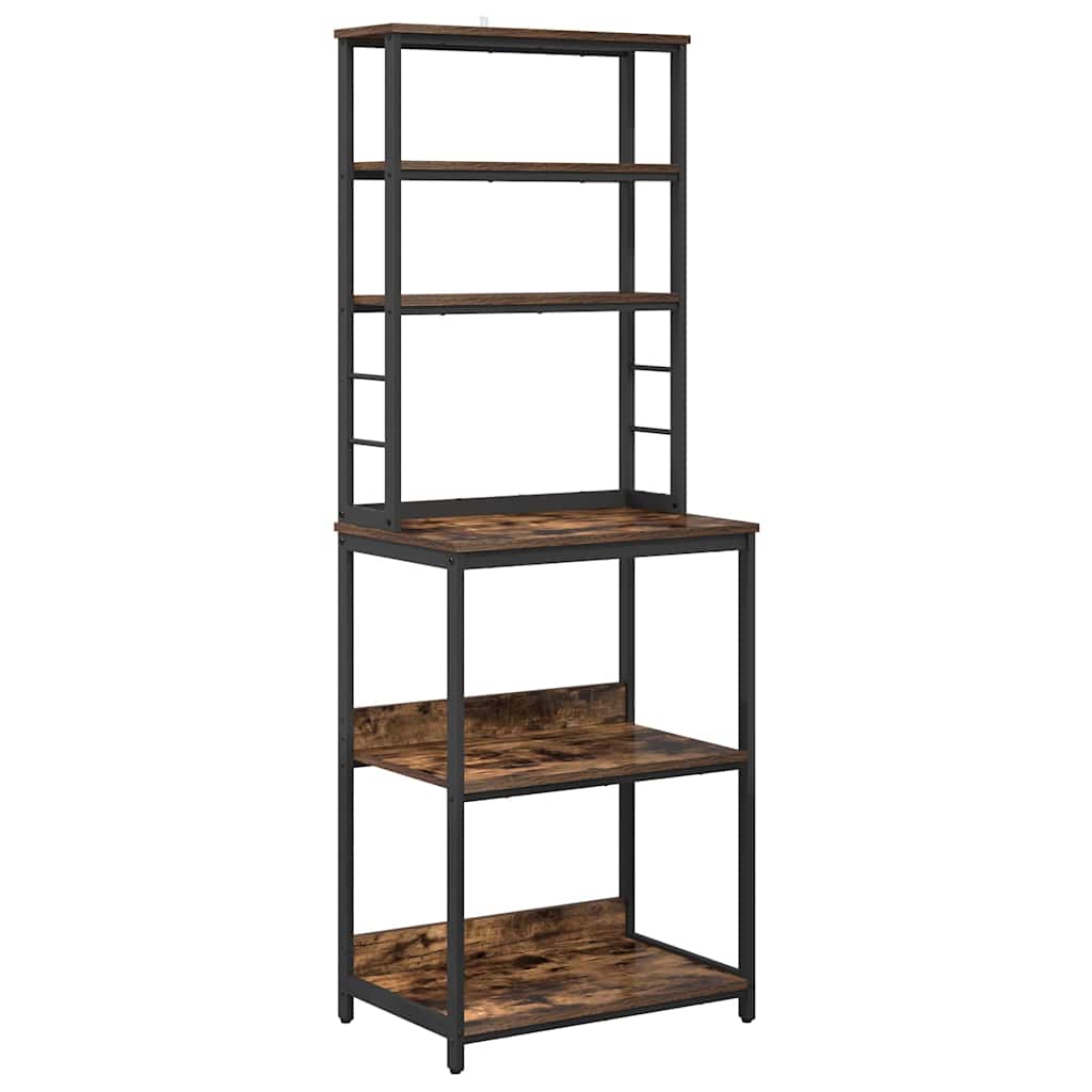 Kitchen Shelf 5-Tier 60 x 40 x 168 cm Engineered Wood