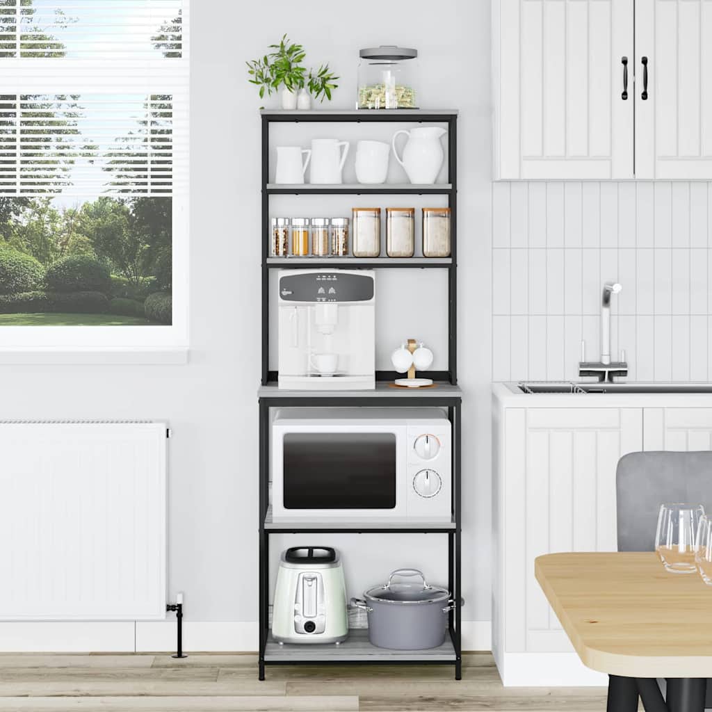 Kitchen Shelf 5-Tier 60 x 40 x 168 cm Engineered Wood
