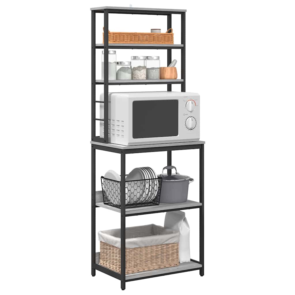 Kitchen Shelf 5-Tier 60 x 40 x 168 cm Engineered Wood