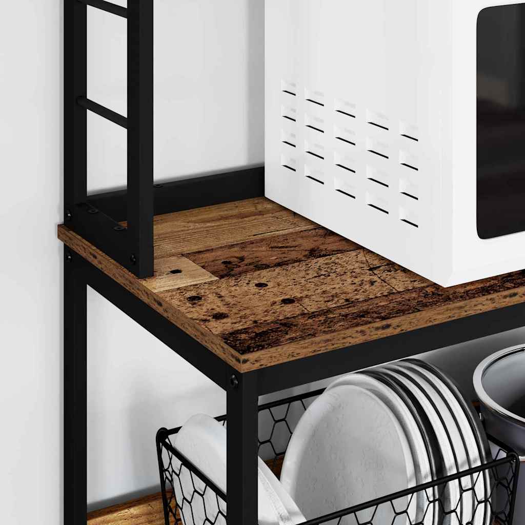 Kitchen Shelf Old Wood 60 x 40 x 168 cm Engineered Wood