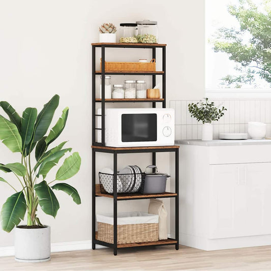 Kitchen Shelf Old Wood 60 x 40 x 168 cm Engineered Wood