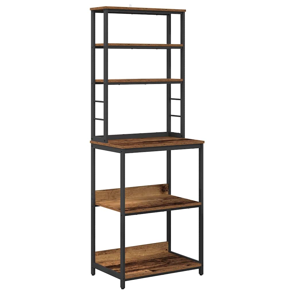 Kitchen Shelf Old Wood 60 x 40 x 168 cm Engineered Wood