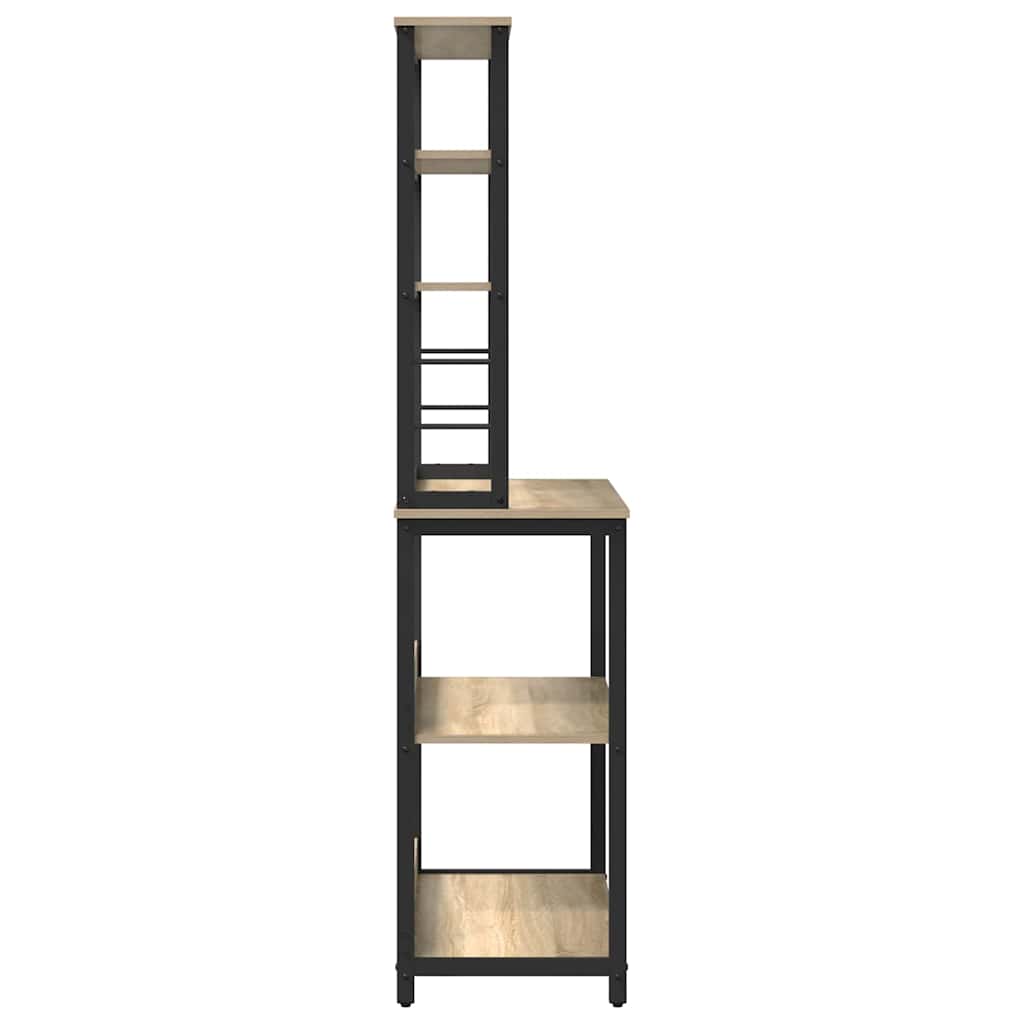Kitchen Shelf 5-Tier 80 x 40 x 168 cm Engineered Wood