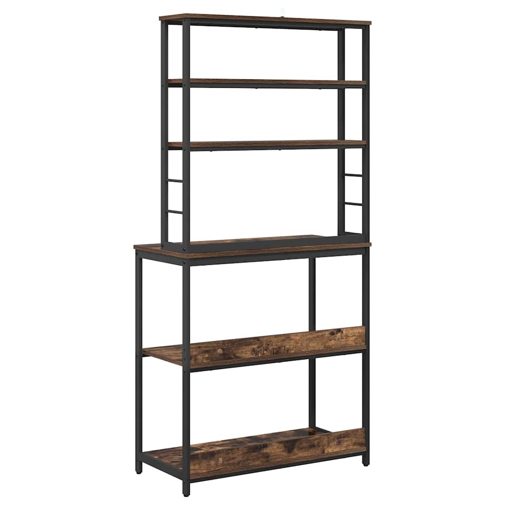 Kitchen Shelf 5-Tier 80 x 40 x 168 cm Engineered Wood