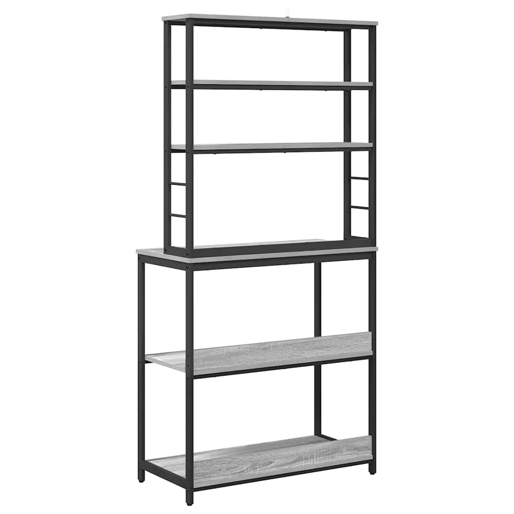 Kitchen Shelf 5-Tier 80 x 40 x 168 cm Engineered Wood