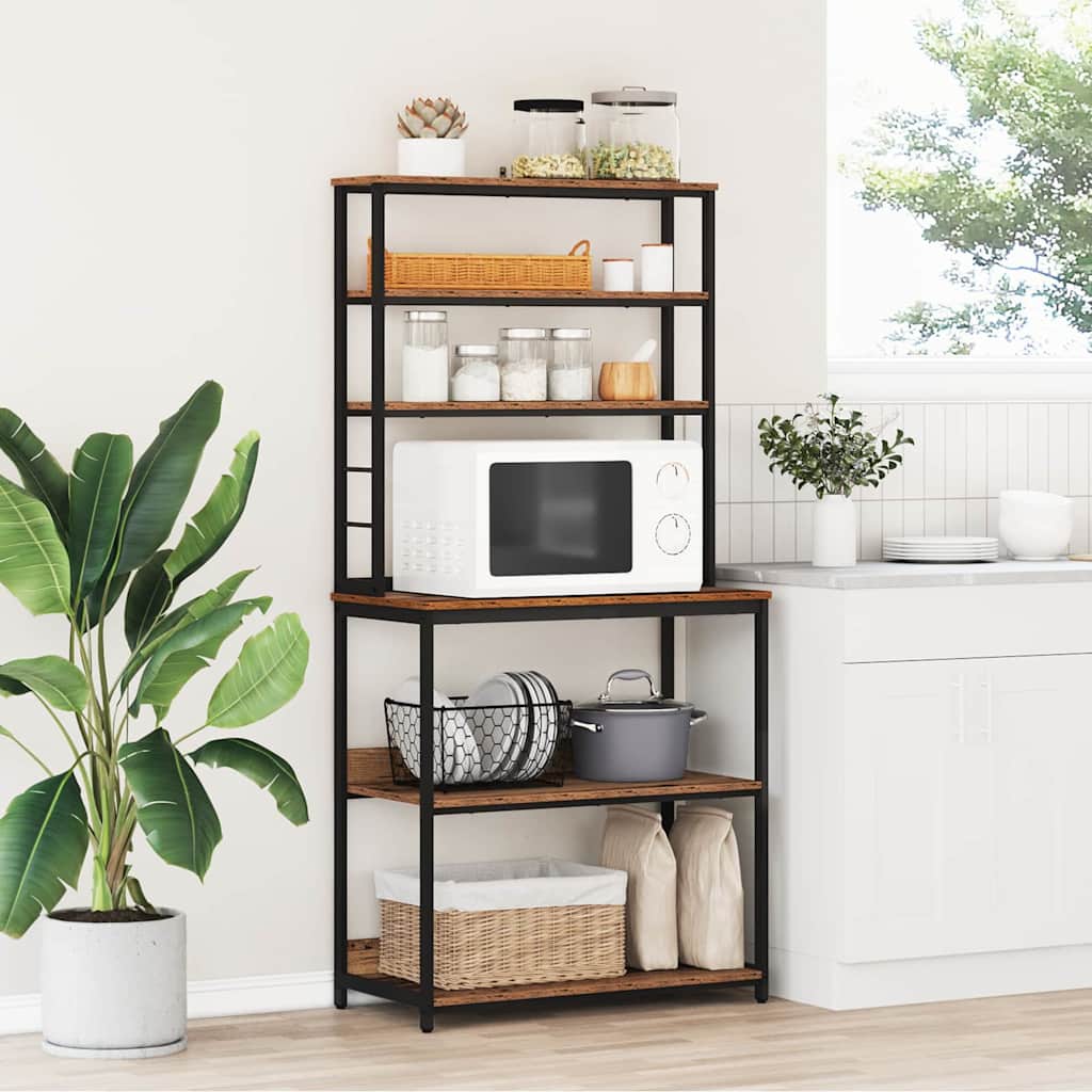 Kitchen Shelf Old Wood 80 x 40 x 168 cm Engineered Wood