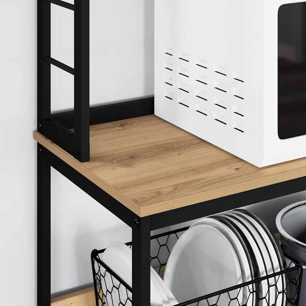 Kitchen Shelf 5-Tier 80 x 40 x 168 cm Engineered Wood