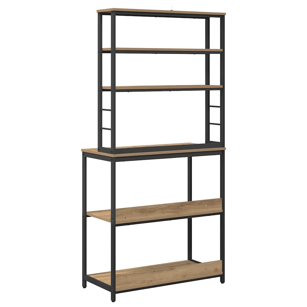 Kitchen Shelf 5-Tier 80 x 40 x 168 cm Engineered Wood