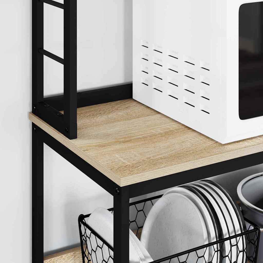 Kitchen Shelf 5-Tier 100 x 40 x 168 cm Engineered Wood