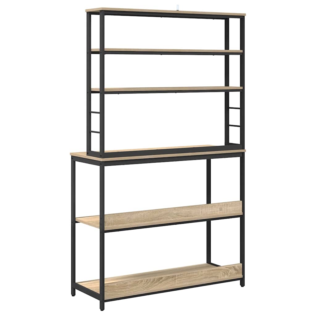 Kitchen Shelf 5-Tier 100 x 40 x 168 cm Engineered Wood