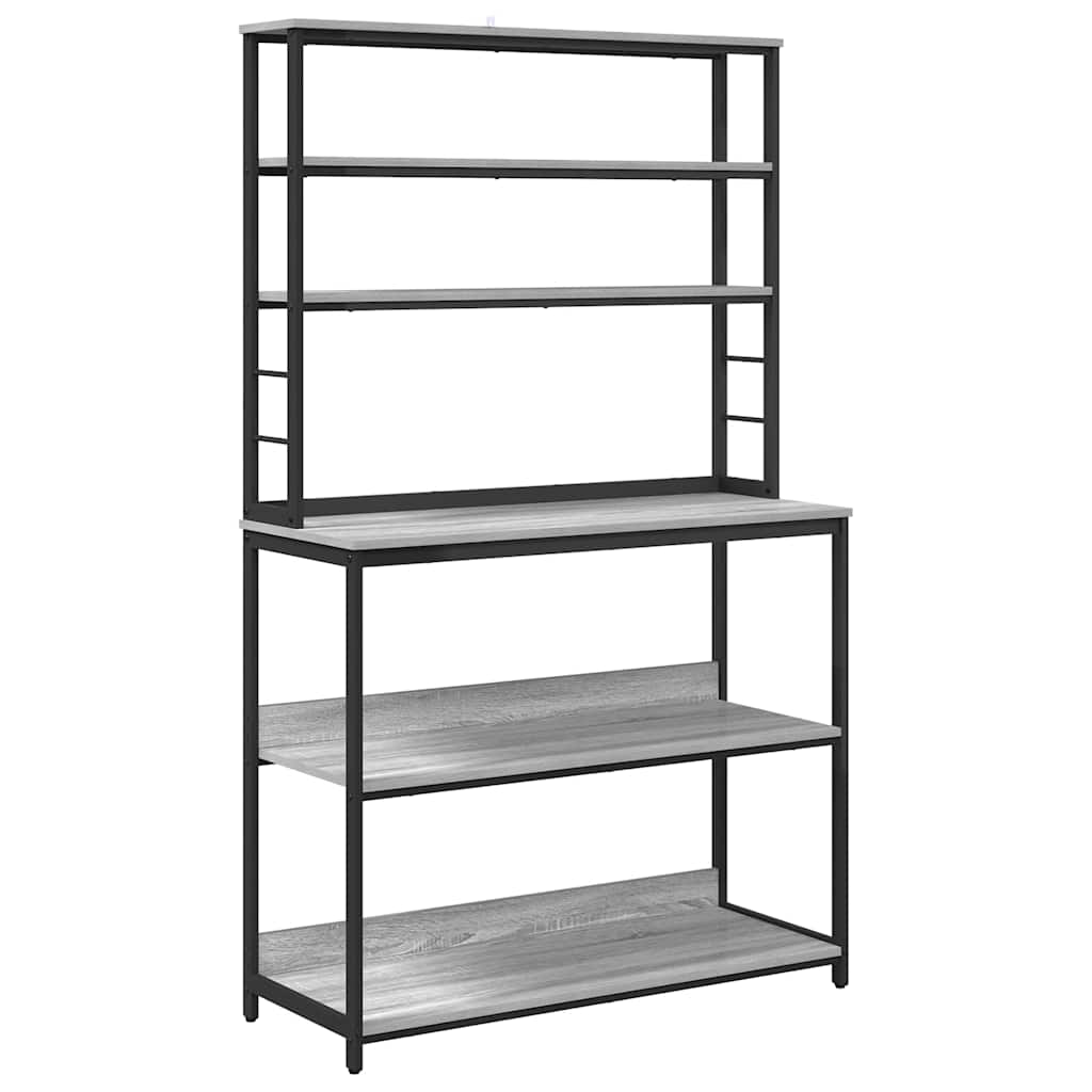 Kitchen Shelf 5-Tier 100 x 40 x 168 cm Engineered Wood